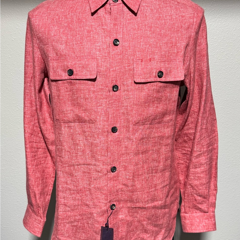 Asaia Napoli Men’s Melange Textured Overshirt